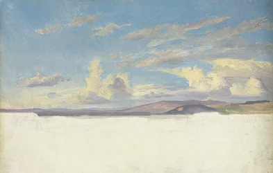Cloud Study, ca 1830 (wc på papper på kort)